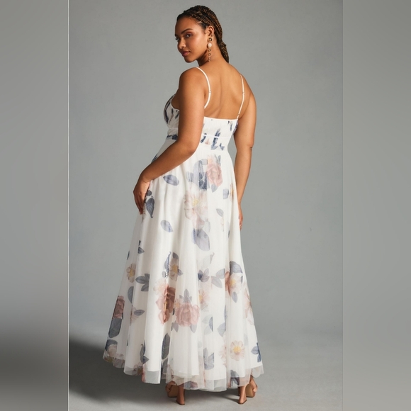 Anthropologie Geisha Designs V-Neck Corset Tulle Dress - Picture 3 of 3